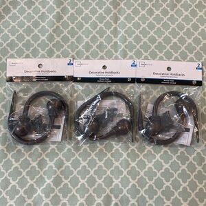 NEW Mainstays Decorative Ball Bronze Curtain Holdbacks Set of 6